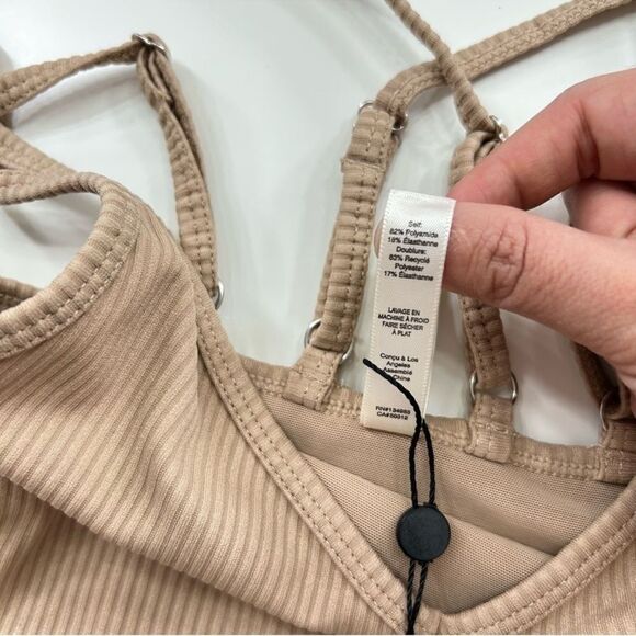 For Love and Lemons Tan Eva Crop Top Camisole XS - Picture 7 of 12